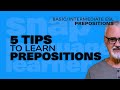 Learning Prepositions Effectively