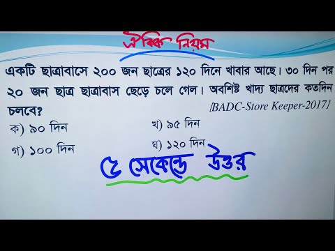 পরীক্ষায় ঐকিক নিয়মের অংক করার শর্টকাট নিয়ম
