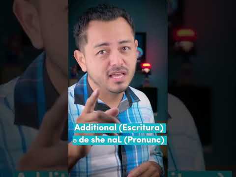 ¿Cómo se dice "Adicional" en inglés? #ingles #additional #pronunciación #teacher #cesarcuevas
