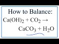 Balancing Chemical Equations Concepts