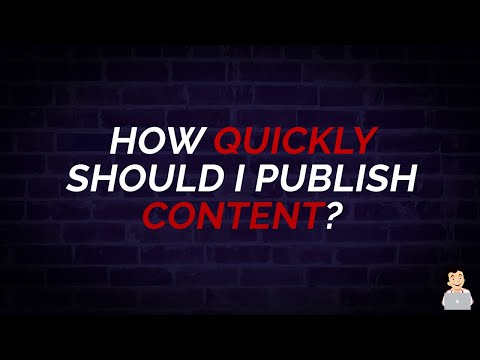 How Quickly Should I Publish Content? #shorts