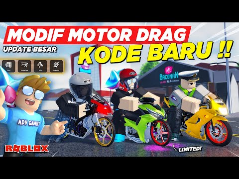 BELI SEMUA MOTOR DRAG LIMITED MODIFIKASI VELG DAN KODE REDEEM BARU !! RDID UPDATE - Roblox