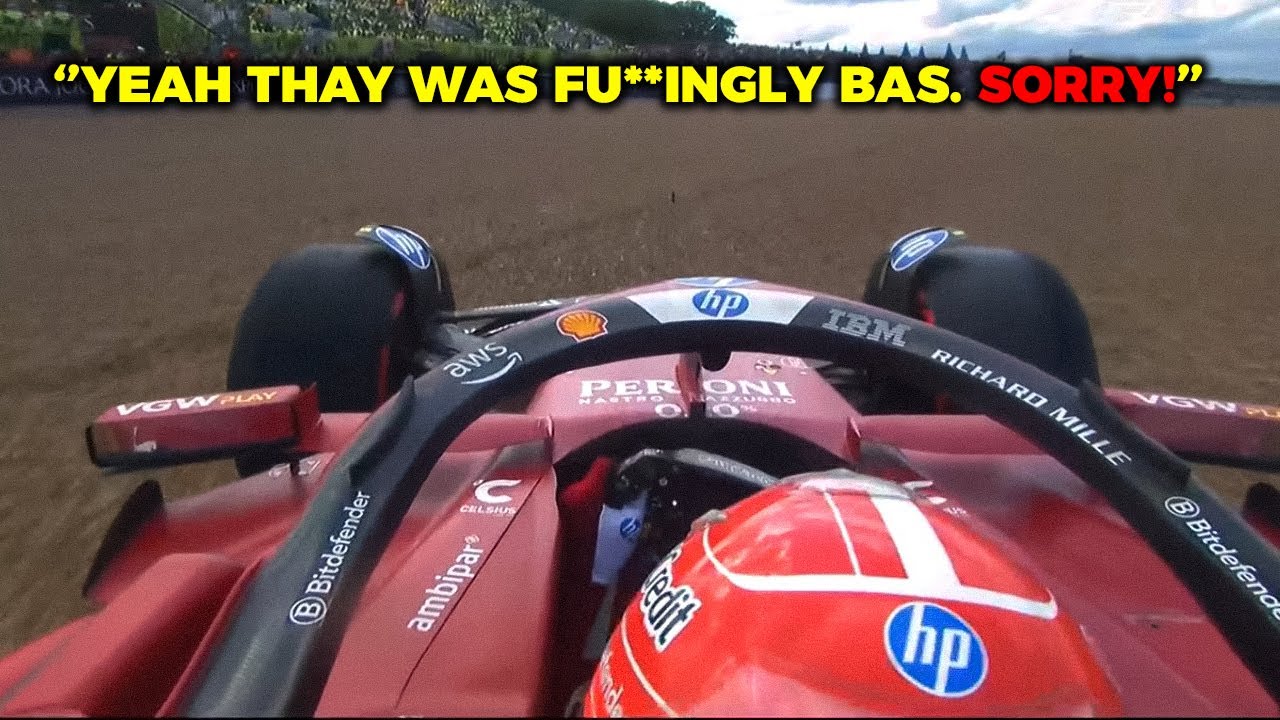 Charles Leclerc apologizes over team radio after P14 at Silverstone: 