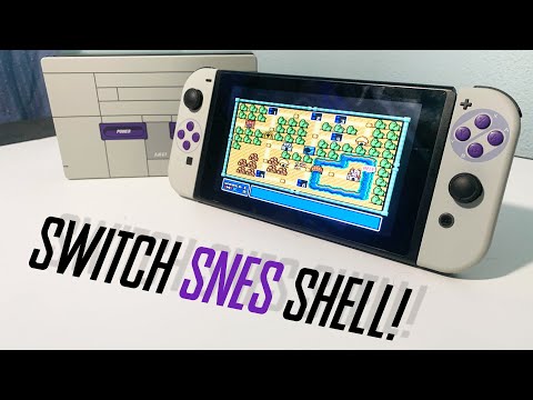 Nintendo Switch SNES Soft Touch Shell + Dock Replacement Review!