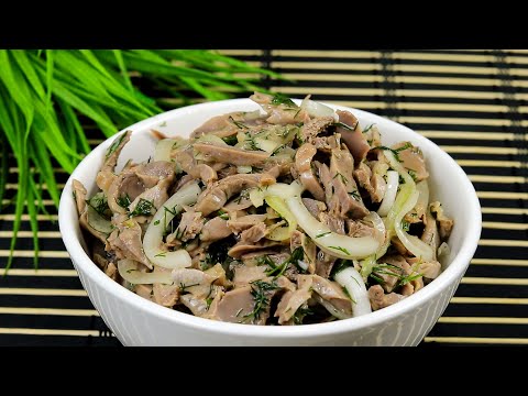 Популярная и очень вкусная закуска! КУРИНЫЕ ЖЕЛУДКИ "ЗАКУСОЧНЫЕ". Рецепт от Вкусные Советы!