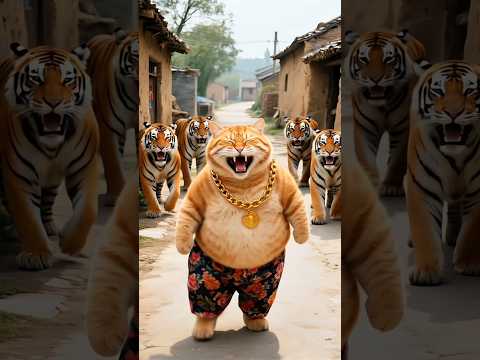 চালাক বিড়ালের চমকপ্রদ বুদ্ধি! 🐱🐅 দুধ চুরি, মুরগি চুরি আর শেষে বড় চমক! 😱🔥#shorts #catstory