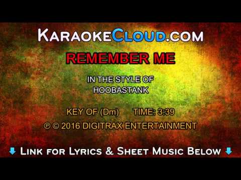 Hoobastank – Remember Me (Backing Track)