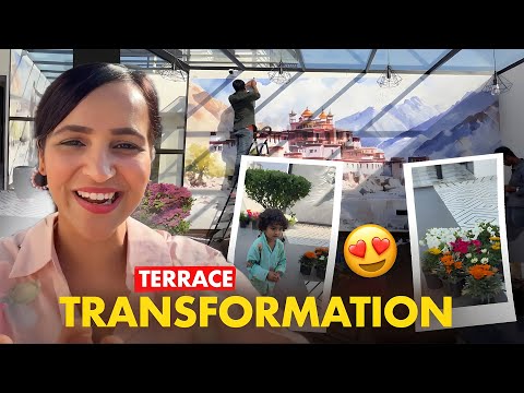 New house ka TERRACE TRANSFORMATION😍