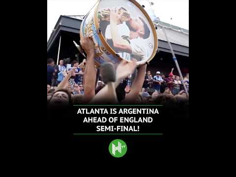 Argentina INVASION in Atlanta ahead of England semi final 🇦🇷😱