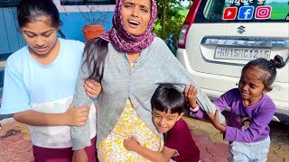 हॉस्पिटलमध्ये निघताना THAR गाडीवर वेडीबाई झोपली 🫢