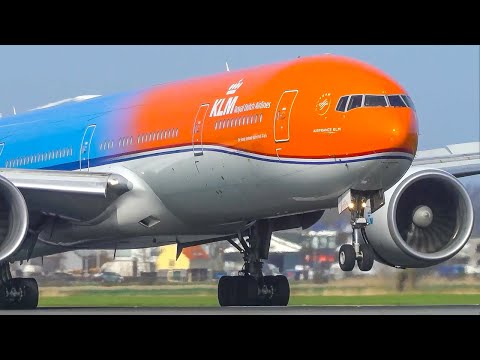 60 MINUTES PURE AVIATION - ORANGE Boeing 777, Boeing 747, A380 ... (4K)