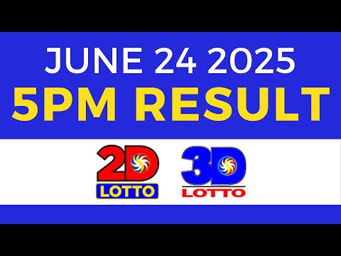 5pm Lotto Result Today Swertres Ez2 PCSO June 24 2025