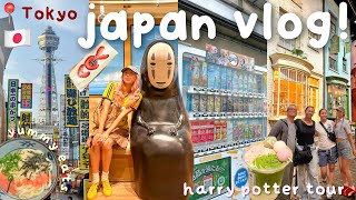JAPAN VLOG🇯🇵🍡 first time in Tokyo, matcha,✨Harry Potter tour, eating viral food stalls, family vacay