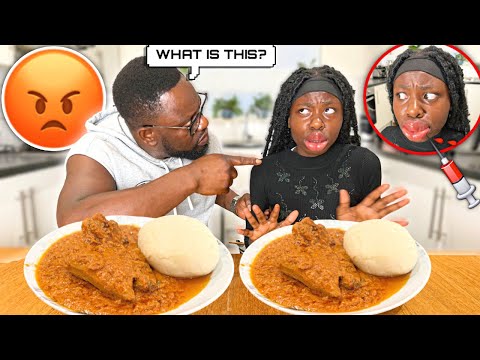 The KYLIE LIP PRANK On My African Dad *NEVER AGAIN!!* 😱 | ft PEANUT BUTTER SOUP, GOAT MEAT & FUFU