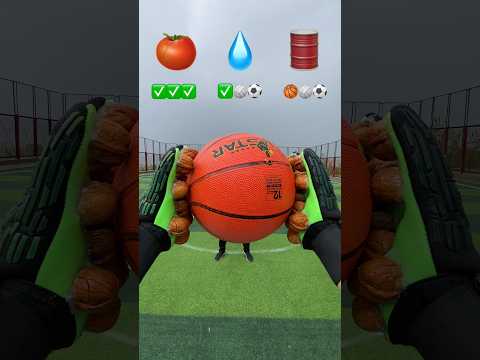UNUSUAL DIY SATISFYING ASMR CATCH THE BALL WITH WALNUT GOALKEEPER GLOVES🧤🏀#shorts #challenge #viral