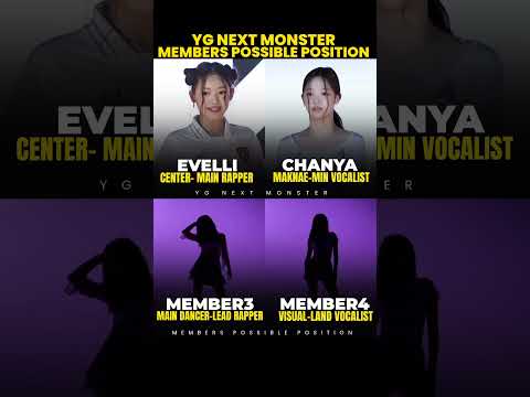 yg next monster position #kpop #kpopshorts #kpopidols #nextmonster #ygngg #yg #fyp #evelli #chanya