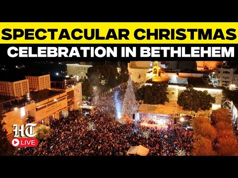 Bethlehem LIVE: Christmas Celebration at Manger Square Outside Nativity Church| Christmas Eve