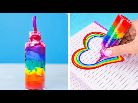 Kerajinan Sekolah yang Luar Biasa & Perlengkapan Sekolah DIY & Kiat Sekolah yang Mudah