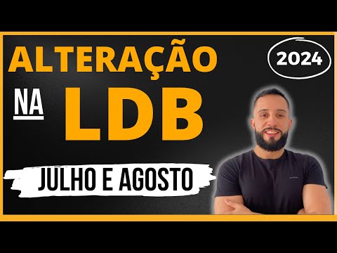 LDB Atualizada 2024 [⚠ Atenção! Os artigos 24 e 81-A foram alterados] Atualizações da LDB em 2024!