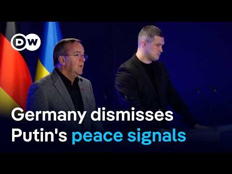 German minister suspects Putin talk of ending war a 'deception' | DW News