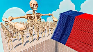 GIANT SKELETON + ARMY vs EVERY GOD - Totally Accurate Battle Simulator TABS