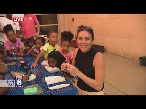 Fox 8 Weather Class goes to summer camp to teach kids about heat & humidity