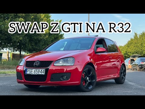 VW GOLF V GTI SWAP NA R32 MEGA TUNING