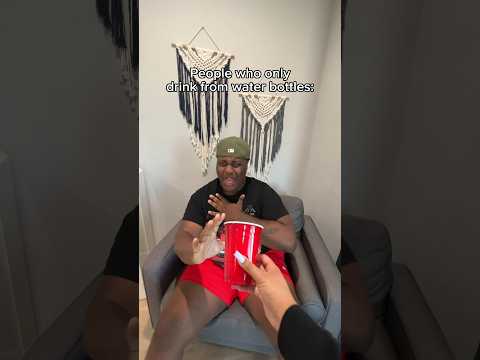 People Who Only Drink From Water Bottles 🤣 #shorts