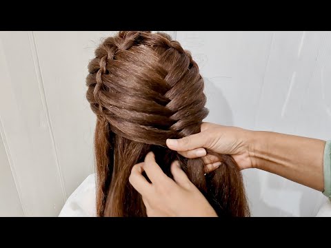 Beautiful Wedding Hairstyles | Party Hairstyle  | Front variation Hair style girl