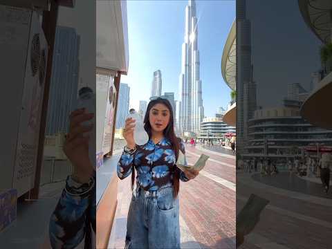 Burj Khalifa সামনে জলের বোতল 10 Dirhams 😳 #minivlog #vlog #dubai #shorts