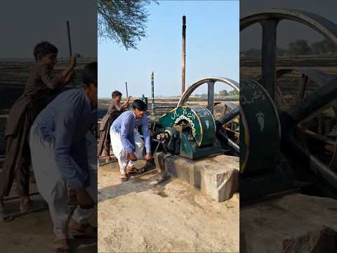 Beautiful Sound Old Black Engine Starting Up #oldblackengine