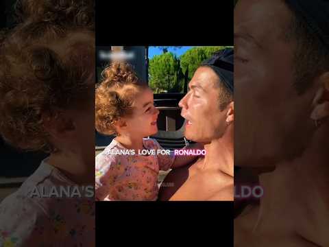 RONALDO  WITH HIS DAUGHTER ALANA MARTINA🤎❤️‍🩹🥰