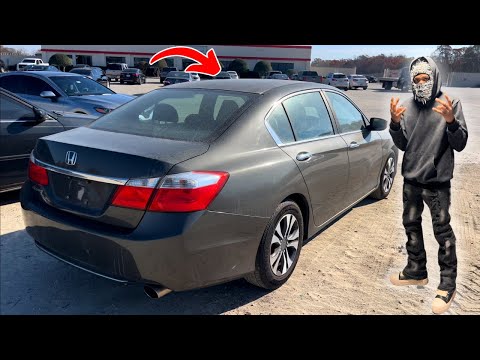 BUYING A WRECKED HONDA ACCORD FROM THE INSURANCE SALVAGE AUCTION AS A DAILY DRIVER