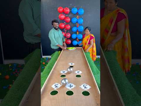 Steel Ball Rolling Pop Balloon Game #shorts