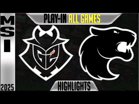 G2 vs FUR Highlights ALL GAMES | MSI 2025 PLAY-INS Day 1 | G2 Esports vs Furia