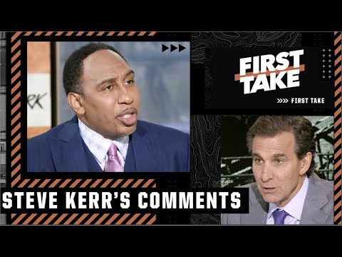 Stephen A. & Mad Dog go TOE-TO-TOE about Steve Kerr’s comments   | First Take video clip
