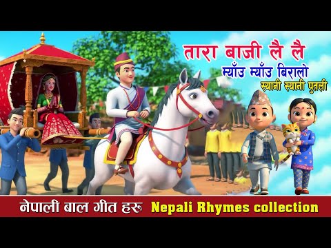 Tara Baji Lai Lai तारा बाजी लै लै || Nepali Rhymes Collection || लोक प्रिय नेपाली बाल गीतहरू