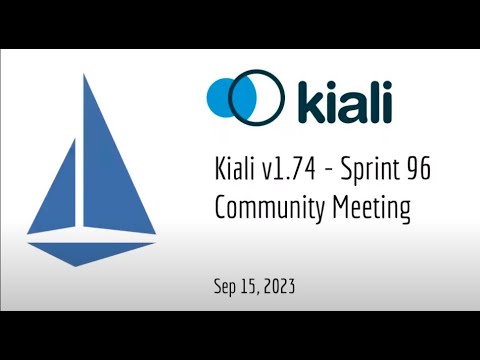 Thumbnail for Kiali Sprint 96 Demo [v1.74] - Service mesh management for Istio
