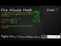 Addition and Subtraction with Money