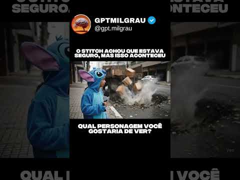 O STITCH foi para a cidade e isso aconteceu...