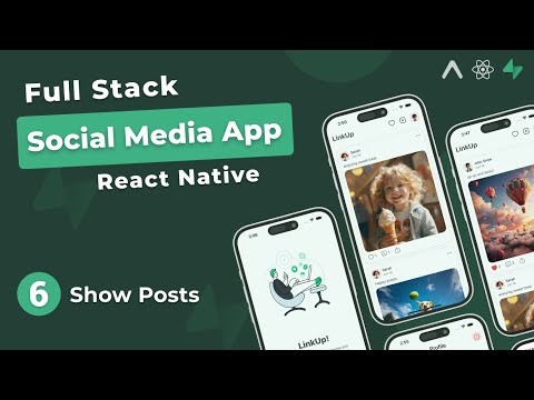 Build Full Stack Social Media App in React Native #6 - Show Posts