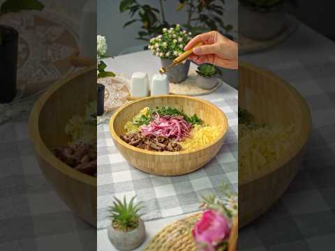 ТАКОЙ ВКУСНЫЙ, НЕВОЗМОЖНО ОТОРВАТЬСЯ! САЛАТ ГОТОВИТСЯ ОЧЕНЬ ПРОСТО!