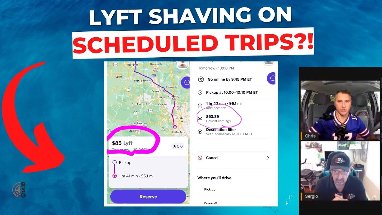 Lyft SHAVING On Scheduled Trips?!