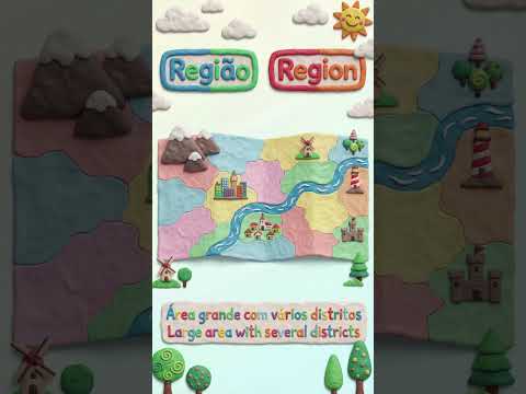 What Is a Region? | O Que É uma Região? #europeanportuguese #english #shorts #kidslearning
