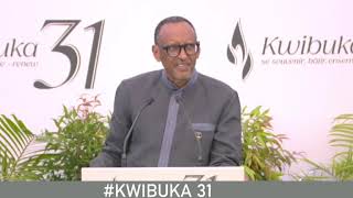 DEAR RWANDANS YOU DON'T OWE ANYTHING TO ANYONE: UBUTUMWA BWA PEREZIDA KAGAME ATANGIZA #KWIBUKA31