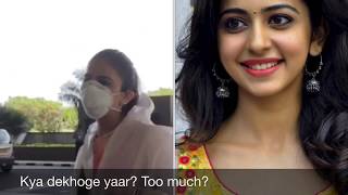 Rakul preet singh spotted at airport with PPE kit|Future of air travel|crown reality