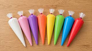 Making Relaxing Slime with Satisfying Piping Bags🌈