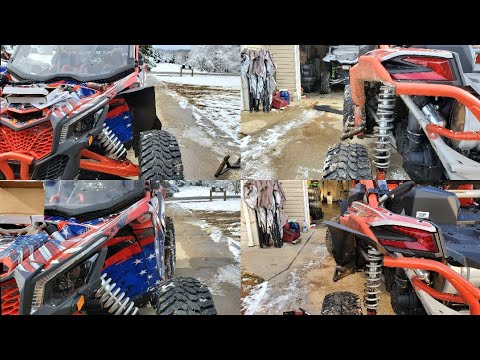2021 can am X3 XRC RR build update part 3. Mudbusters  and tree kickers install.