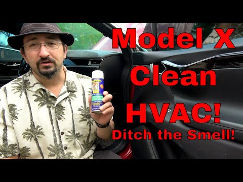 Tesla Model X AC Cleaning Tutorial - Say Goodbye to Bad Smell!