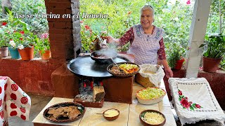 Comida Completa Bien De Rancho Sencilla y Sabrosa Entomatadas de Queso con Carne